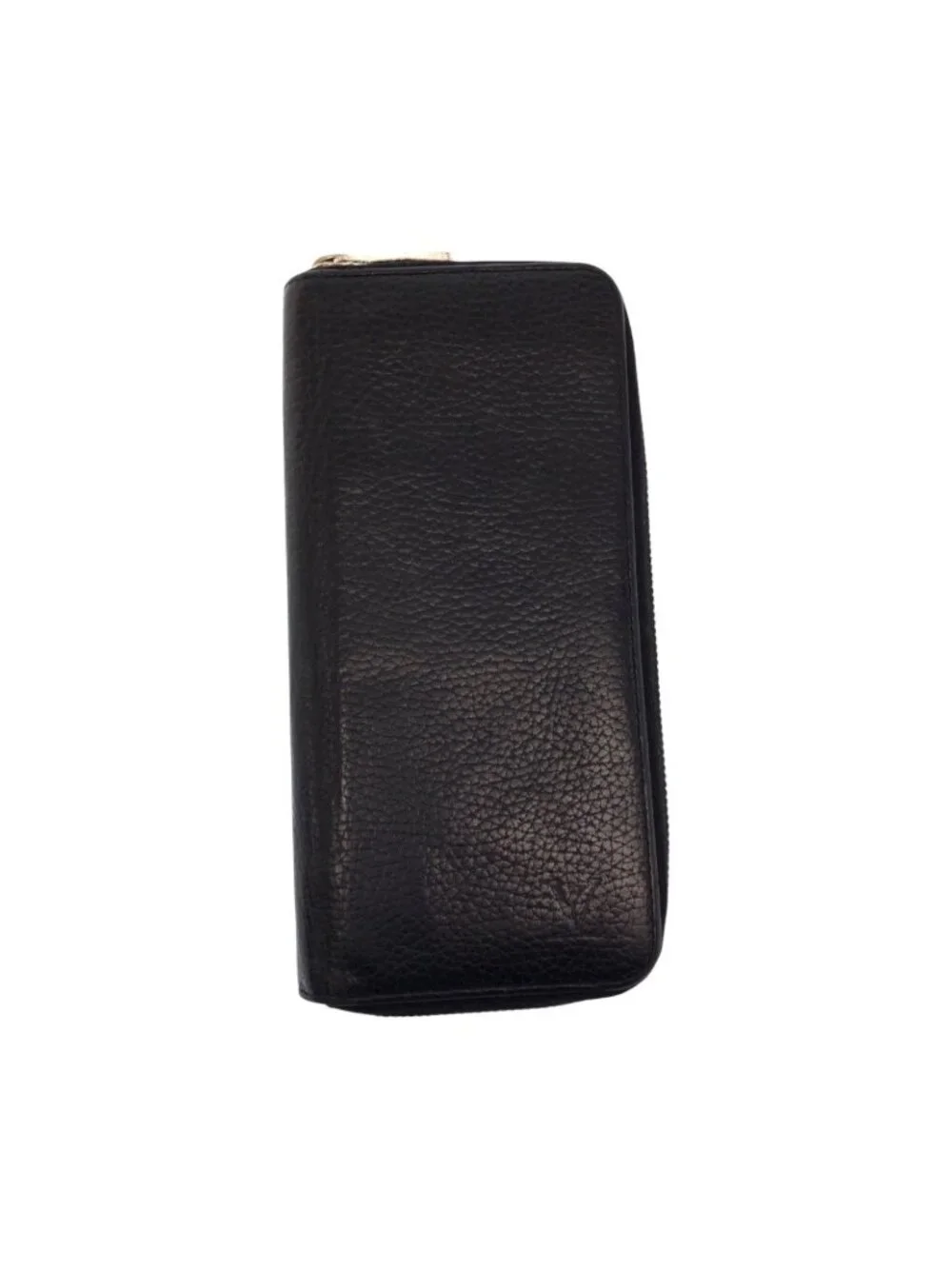 Louis Vuitton Zippy Wallet Vertical Black Leather Zip Around